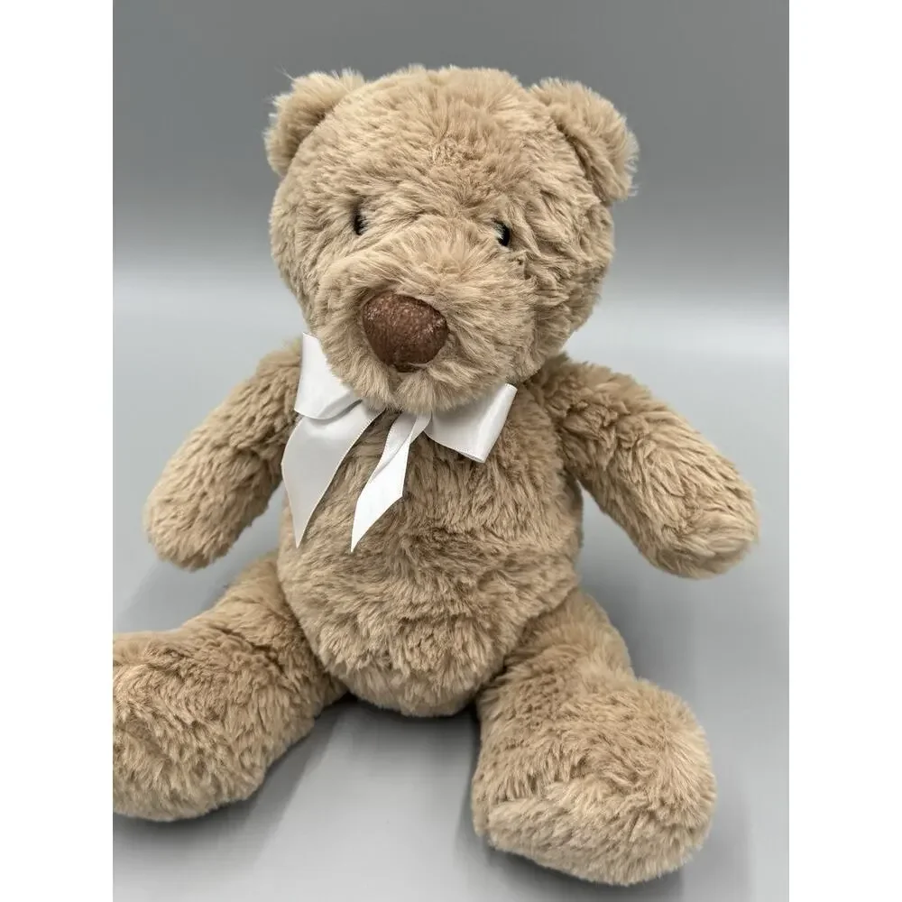 Snug Teddy Bear Plush 9” Stuffed Animal W/ Ribbon Bow